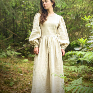 Iris dress sewing pattern, cottagecore, fairytale, corset, lace up